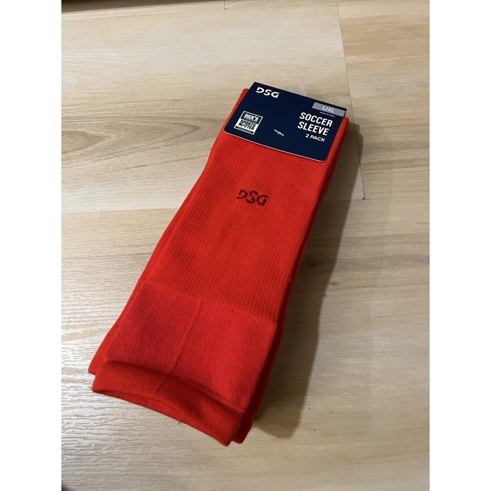 DSG Unisex‎ Soccer Sleeve 2 Pack Sz Large/XL Red Universal Sports NIP
